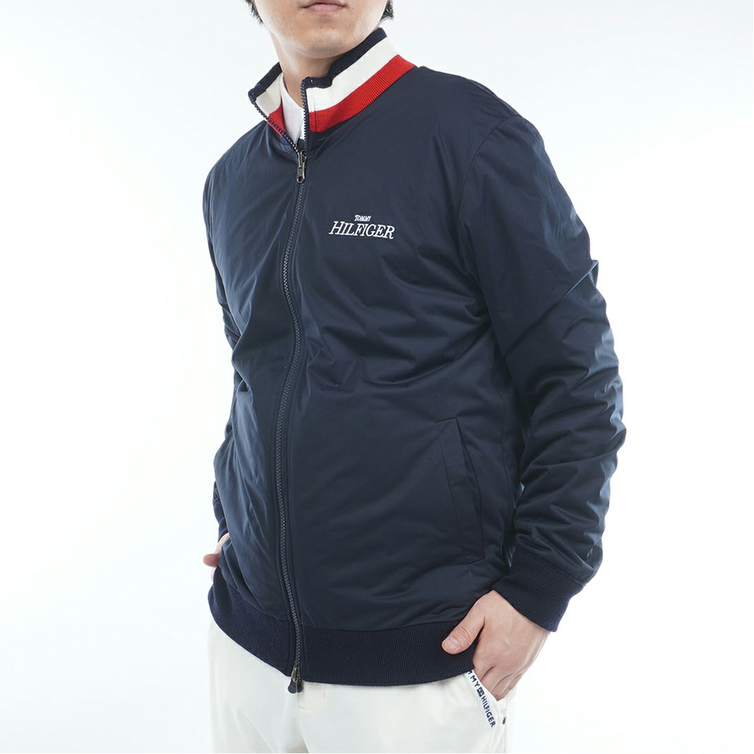 トミー ヒルフィガー ゴルフ Tommy Hilfiger Golf メンズ メンズ ロゴジャガードニット リバーシブルジャケット THMA574 詳細6