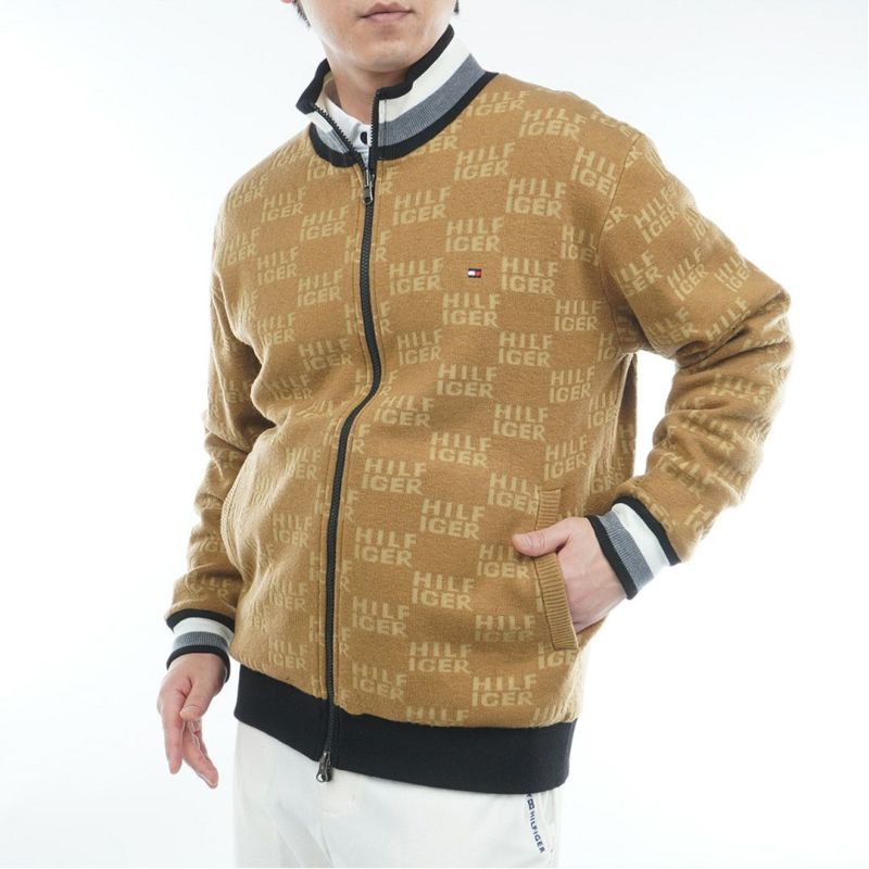 トミー ヒルフィガー ゴルフ Tommy Hilfiger Golf メンズ メンズ ロゴジャガードニット リバーシブルジャケット THMA574 詳細10