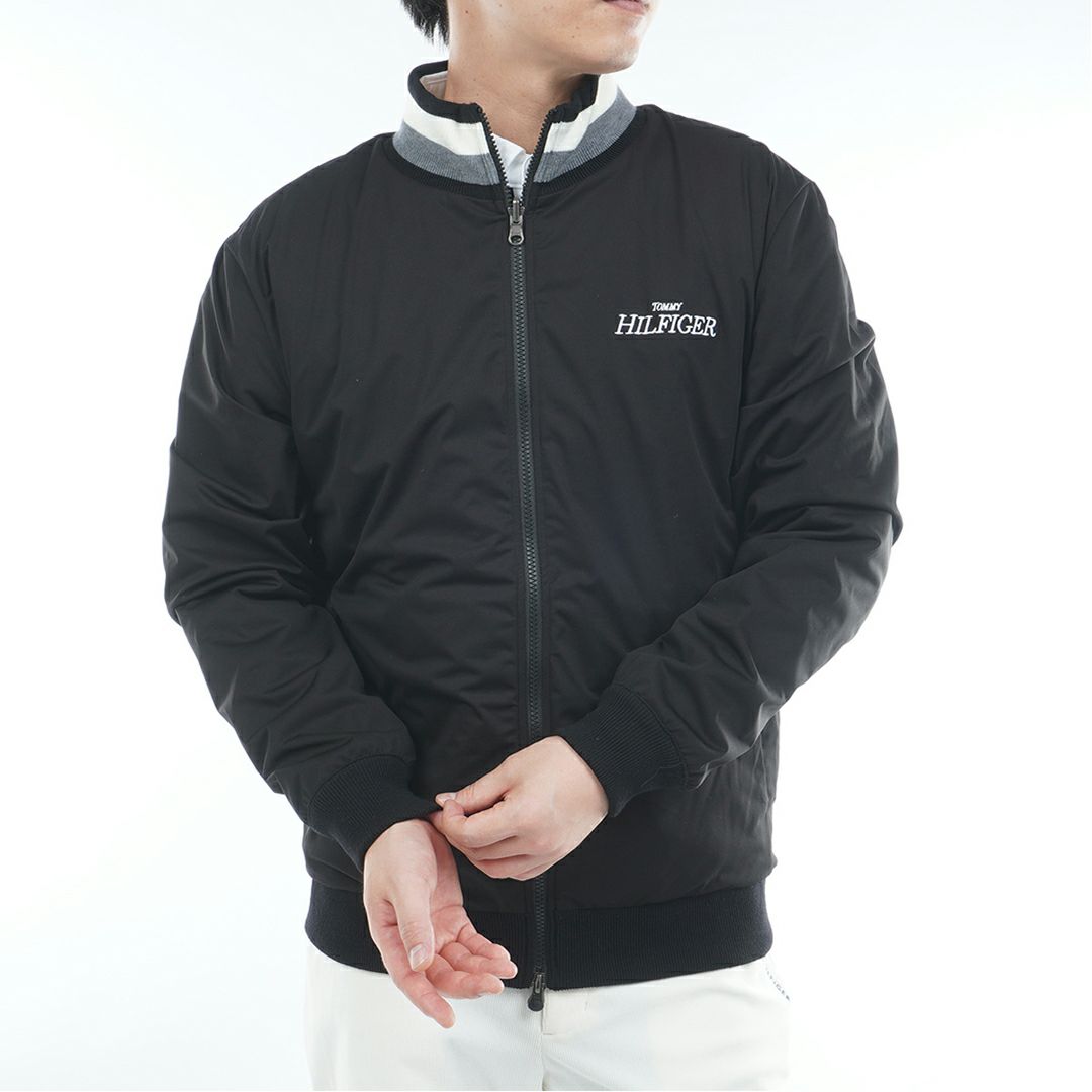 トミー ヒルフィガー ゴルフ Tommy Hilfiger Golf メンズ メンズ ロゴジャガードニット リバーシブルジャケット THMA574 詳細17