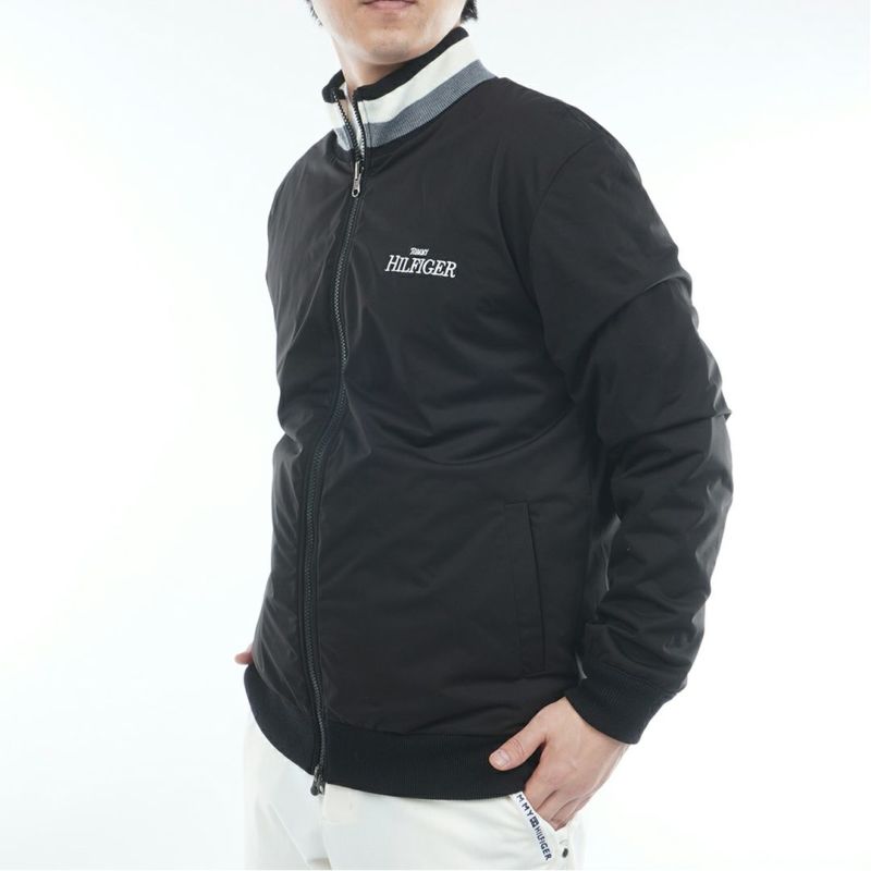 トミー ヒルフィガー ゴルフ Tommy Hilfiger Golf メンズ メンズ ロゴジャガードニット リバーシブルジャケット THMA574 詳細18