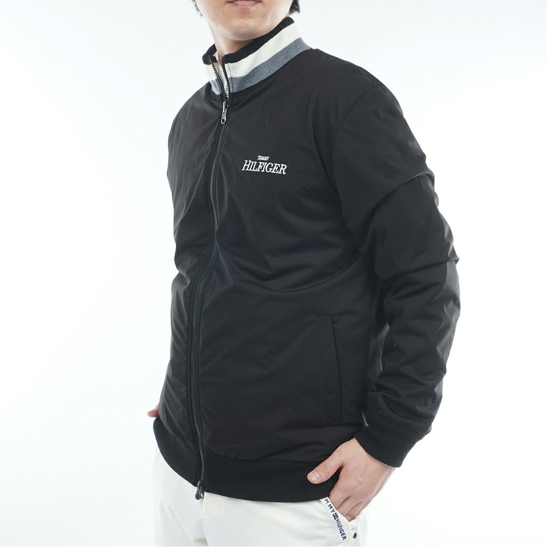 トミー ヒルフィガー ゴルフ Tommy Hilfiger Golf メンズ メンズ ロゴジャガードニット リバーシブルジャケット THMA574 詳細18