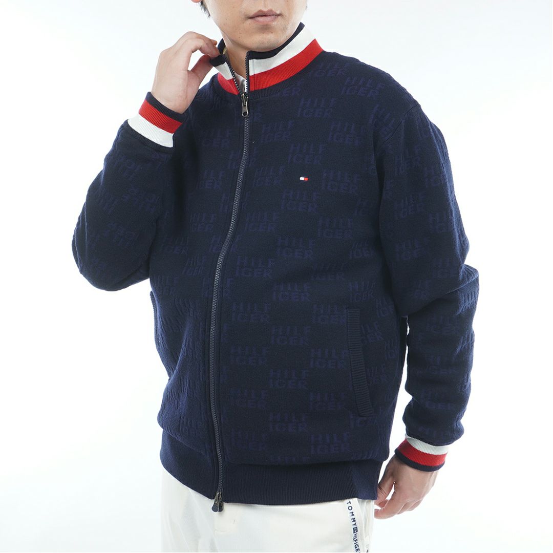 トミー ヒルフィガー ゴルフ Tommy Hilfiger Golf メンズ メンズ ロゴジャガードニット リバーシブルジャケット THMA574 詳細25