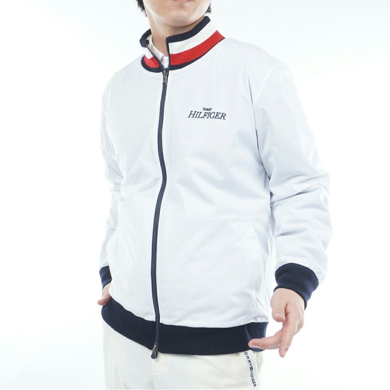 トミー ヒルフィガー ゴルフ Tommy Hilfiger Golf メンズ メンズ ロゴジャガードニット リバーシブルジャケット THMA574 詳細28
