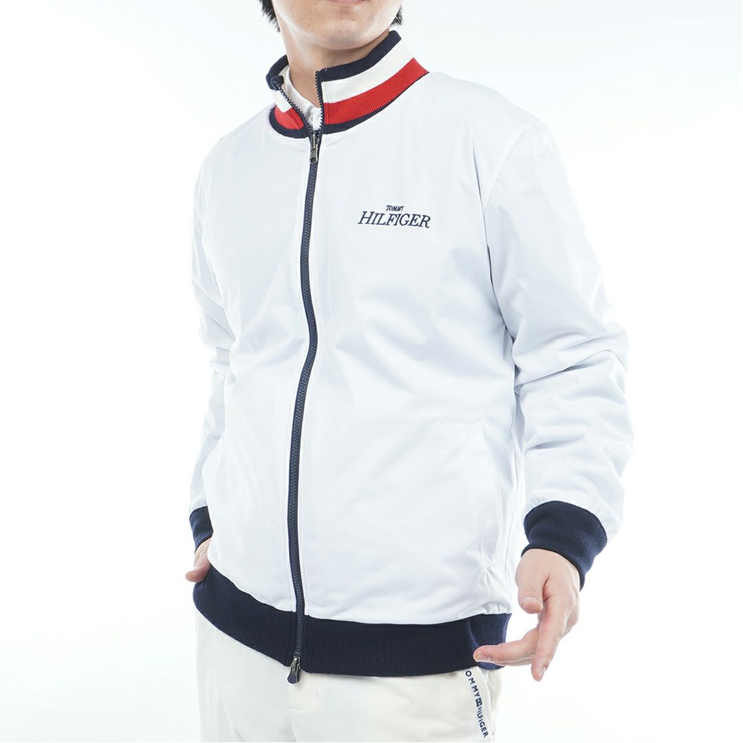 トミー ヒルフィガー ゴルフ Tommy Hilfiger Golf メンズ メンズ ロゴジャガードニット リバーシブルジャケット THMA574 詳細28