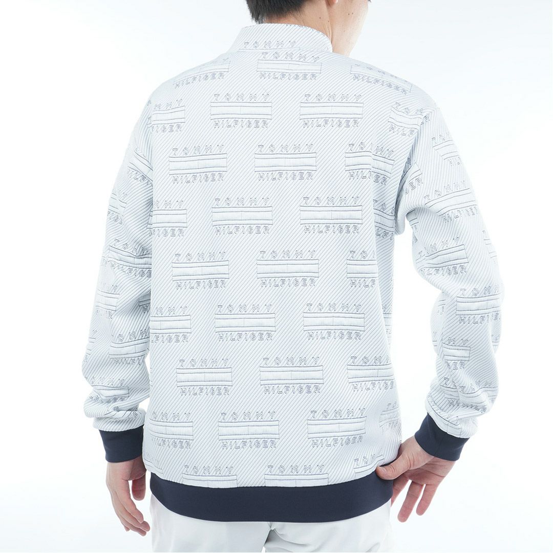 トミー ヒルフィガー ゴルフ Tommy Hilfiger Golf メンズ メンズ ジャガードキルト モックネックスウェット THMA575 詳細3