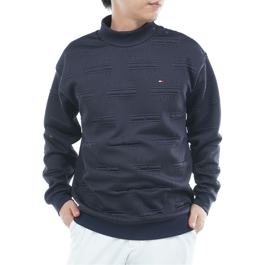 トミー ヒルフィガー ゴルフ Tommy Hilfiger Golf メンズ メンズ ジャガードキルト モックネックスウェット THMA575 詳細7