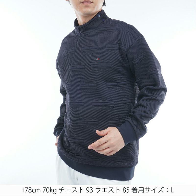 トミー ヒルフィガー ゴルフ Tommy Hilfiger Golf メンズ メンズ ジャガードキルト モックネックスウェット THMA575 詳細8