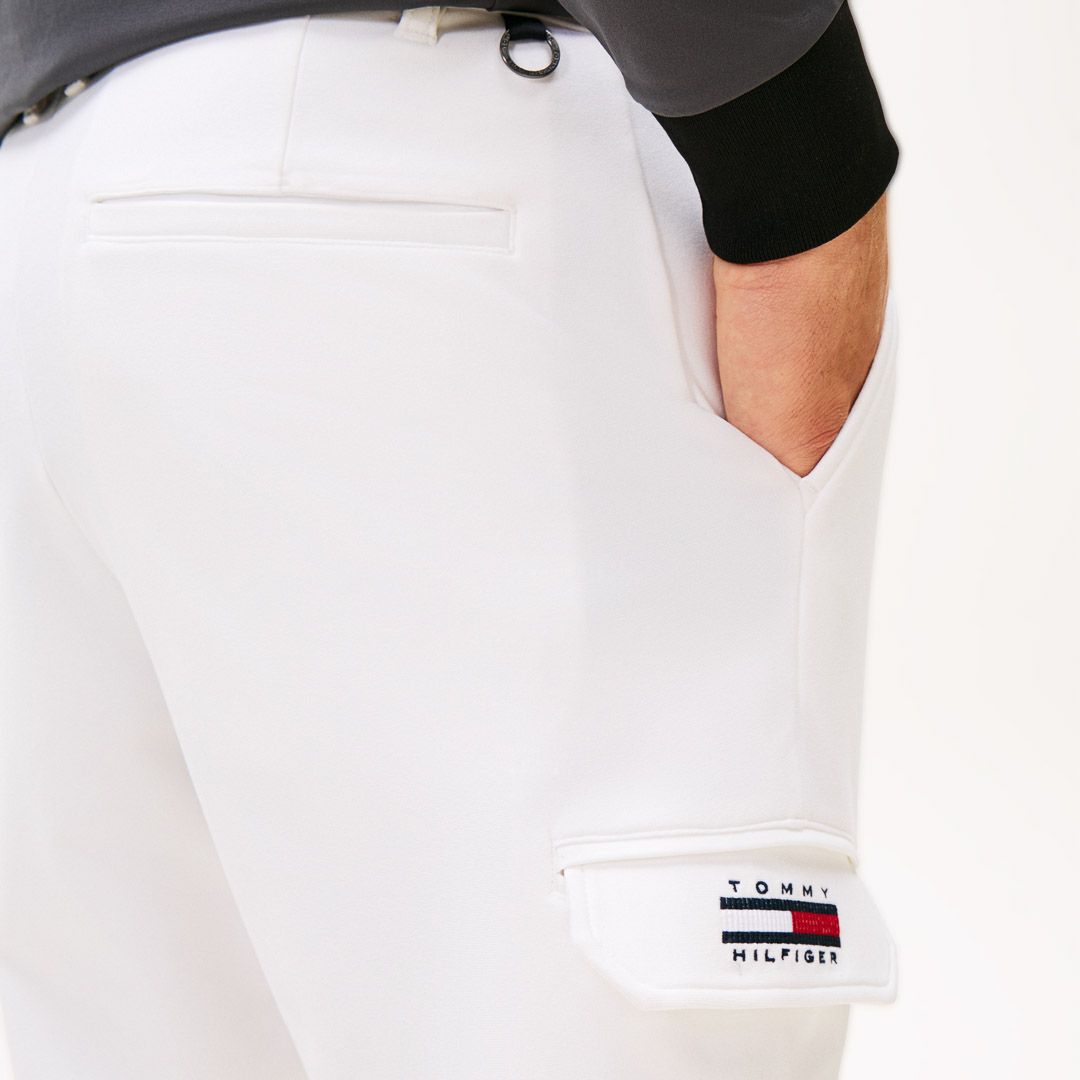 [トミーヒルフィガー]メンズ ツータック リラックス テ-パ-ドパンツ