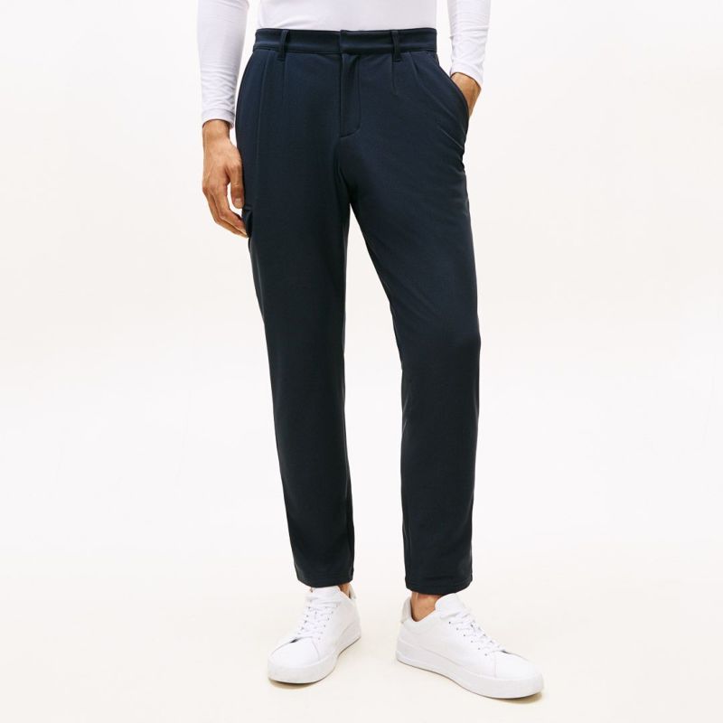 [トミーヒルフィガー]メンズ ツータック リラックス テ-パ-ドパンツ