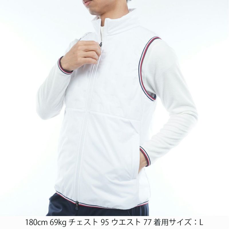 トミー ヒルフィガー ゴルフ Tommy Hilfiger Golf メンズ メンズ 高周波 中綿キルトベスト THMA577 詳細2