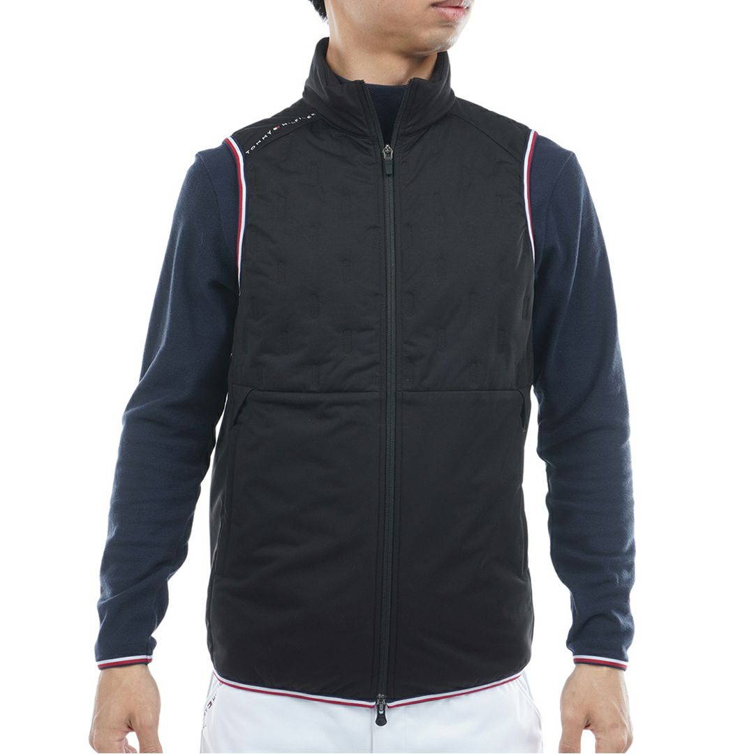 トミー ヒルフィガー ゴルフ Tommy Hilfiger Golf メンズ メンズ 高周波 中綿キルトベスト THMA577 詳細4