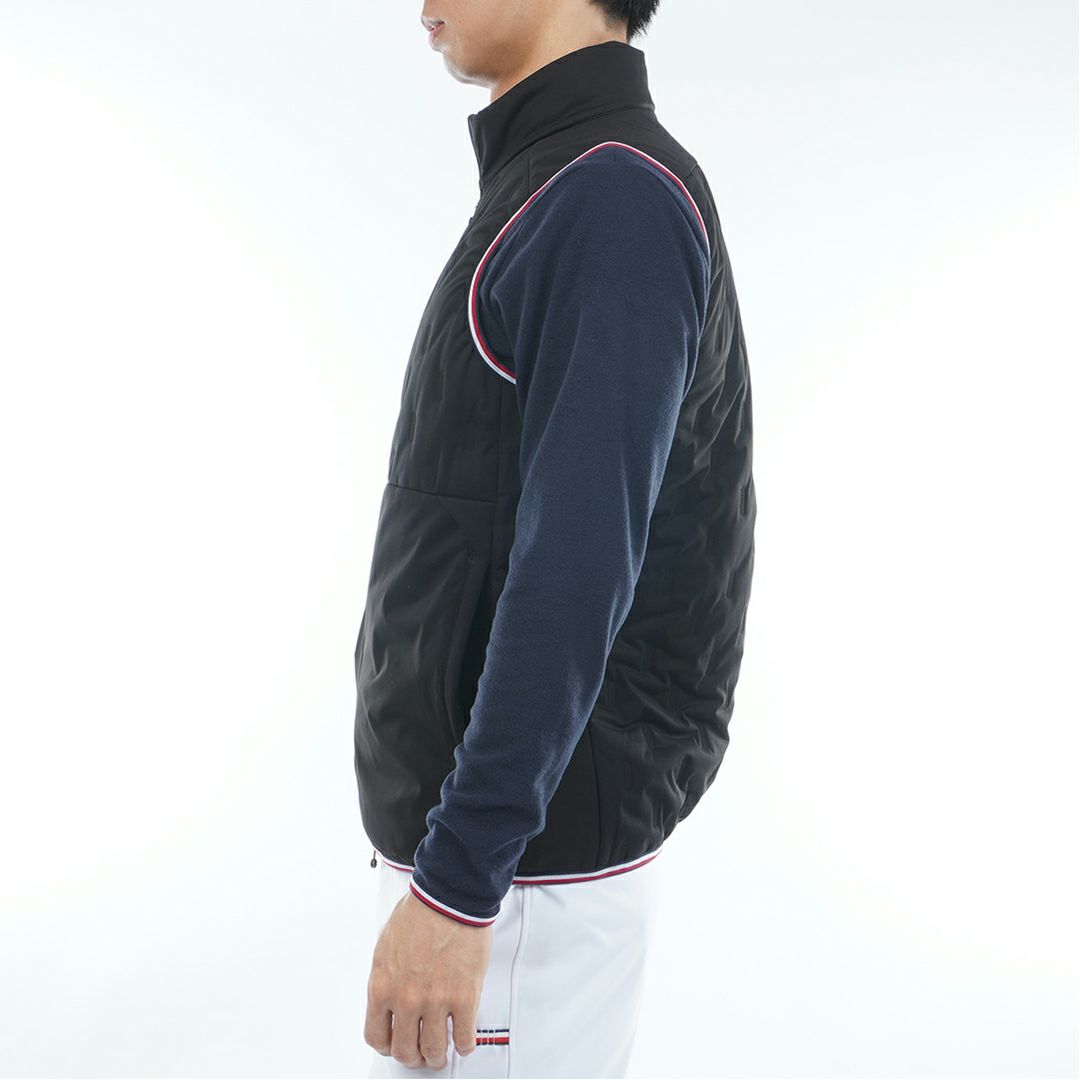 トミー ヒルフィガー ゴルフ Tommy Hilfiger Golf メンズ メンズ 高周波 中綿キルトベスト THMA577 詳細6