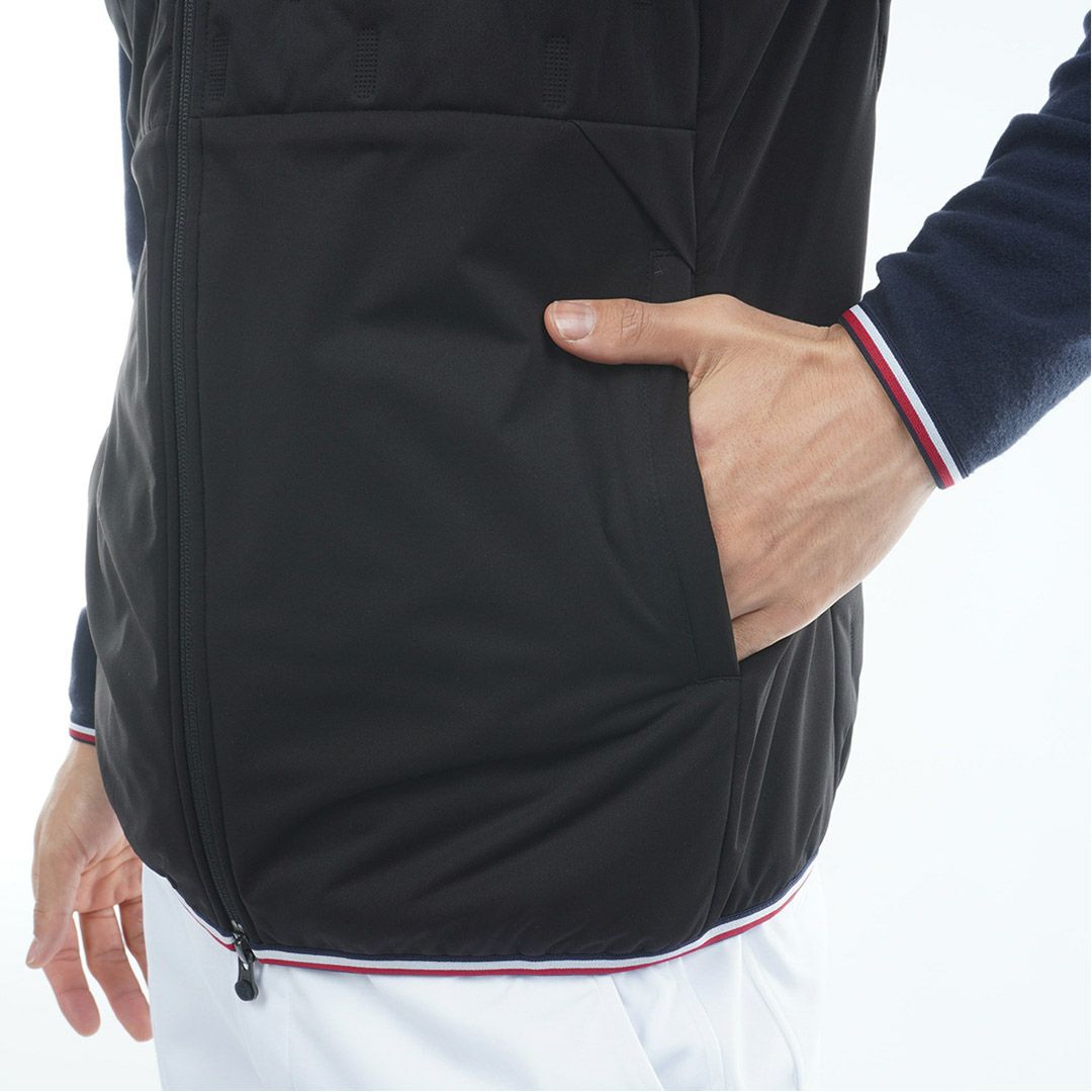 トミー ヒルフィガー ゴルフ Tommy Hilfiger Golf メンズ メンズ 高周波 中綿キルトベスト THMA577 詳細9