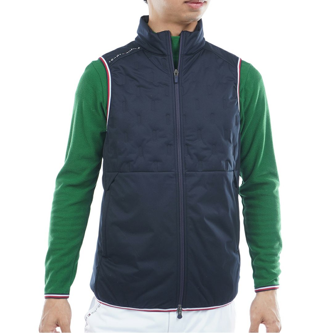 トミー ヒルフィガー ゴルフ Tommy Hilfiger Golf メンズ メンズ 高周波 中綿キルトベスト THMA577 詳細15