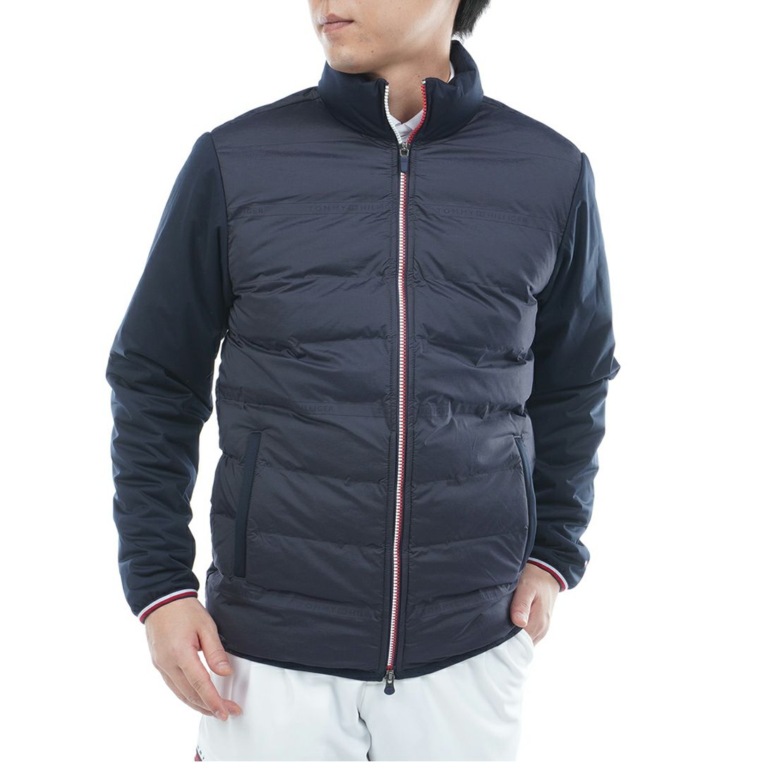 30％OFF】[トミーヒルフィガー]メンズ ロゴ入り接結キルト 中綿