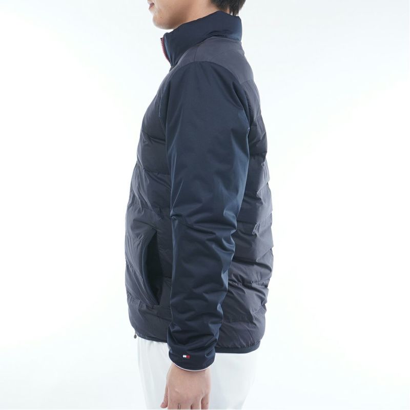 トミー ヒルフィガー ゴルフ Tommy Hilfiger Golf メンズ メンズ ロゴ入り接結キルト 中綿ジャケット THMA578 詳細9