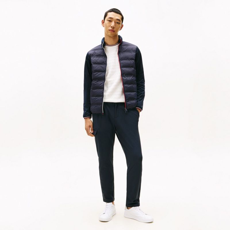 トミー ヒルフィガー ゴルフ Tommy Hilfiger Golf メンズ メンズ ロゴ入り接結キルト 中綿ジャケット THMA578 詳細21