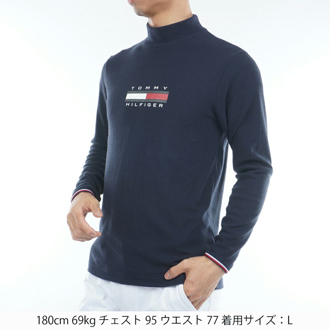 トミー ヒルフィガー ゴルフ Tommy Hilfiger Golf メンズ メンズ トミーフラッグ 長袖ハイネックシャツ THMA579 詳細18