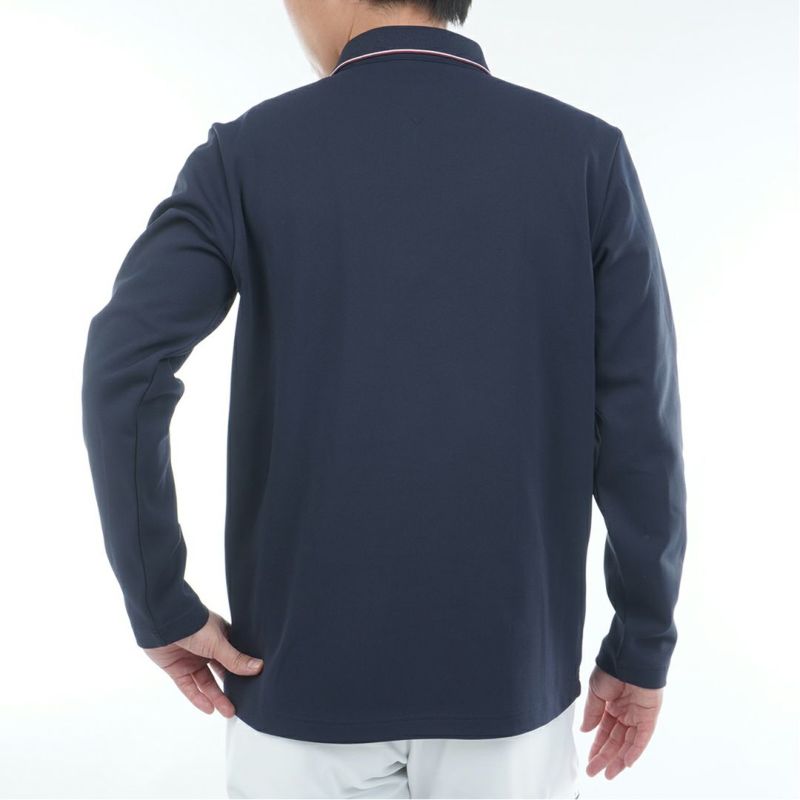 トミー ヒルフィガー ゴルフ Tommy Hilfiger Golf メンズ メンズ 台衿付き 長袖ジップアップポロシャツ THMA580 詳細9