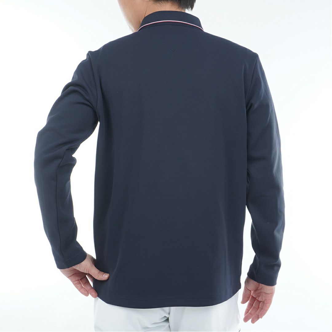 トミー ヒルフィガー ゴルフ Tommy Hilfiger Golf メンズ メンズ 台衿付き 長袖ジップアップポロシャツ THMA580 詳細9