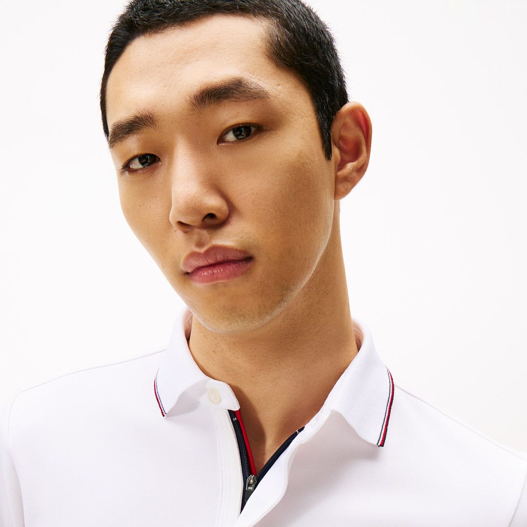 トミー ヒルフィガー ゴルフ Tommy Hilfiger Golf メンズ メンズ 台衿付き 長袖ジップアップポロシャツ THMA580 詳細20