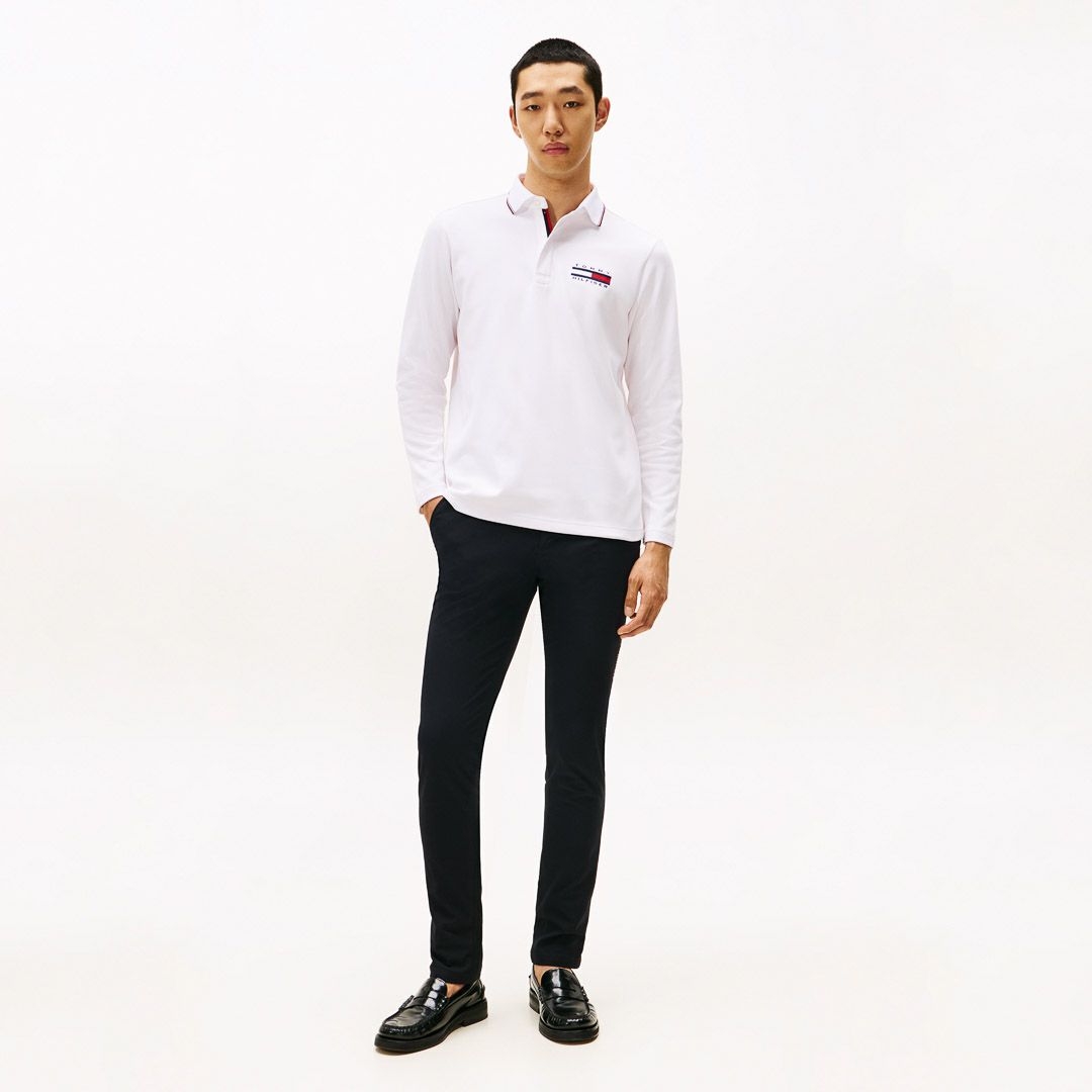 トミー ヒルフィガー ゴルフ Tommy Hilfiger Golf メンズ メンズ 台衿付き 長袖ジップアップポロシャツ THMA580 詳細21