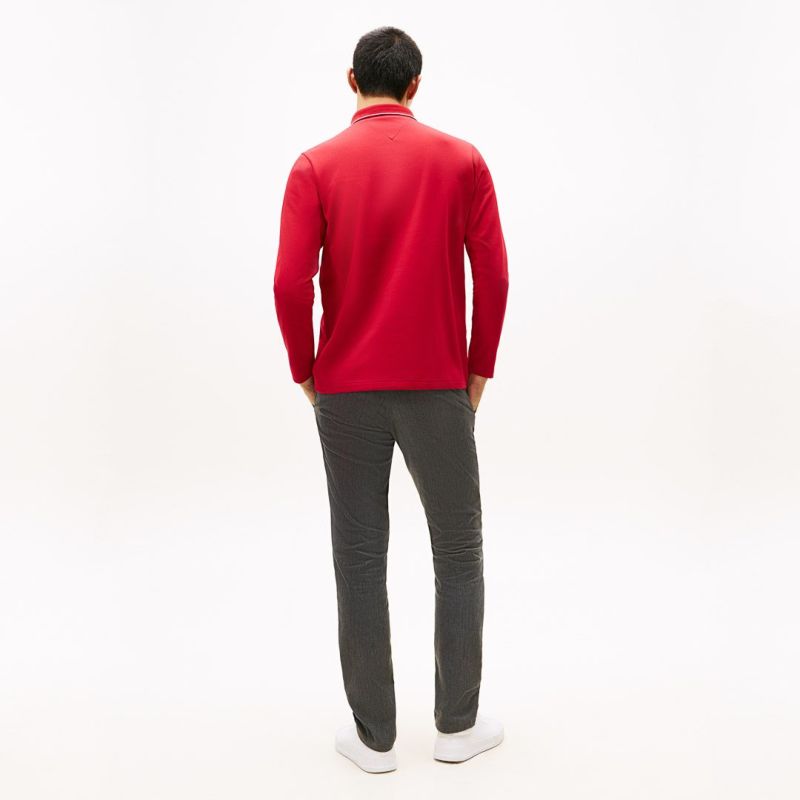 トミー ヒルフィガー ゴルフ Tommy Hilfiger Golf メンズ メンズ 台衿付き 長袖ジップアップポロシャツ THMA580 詳細27