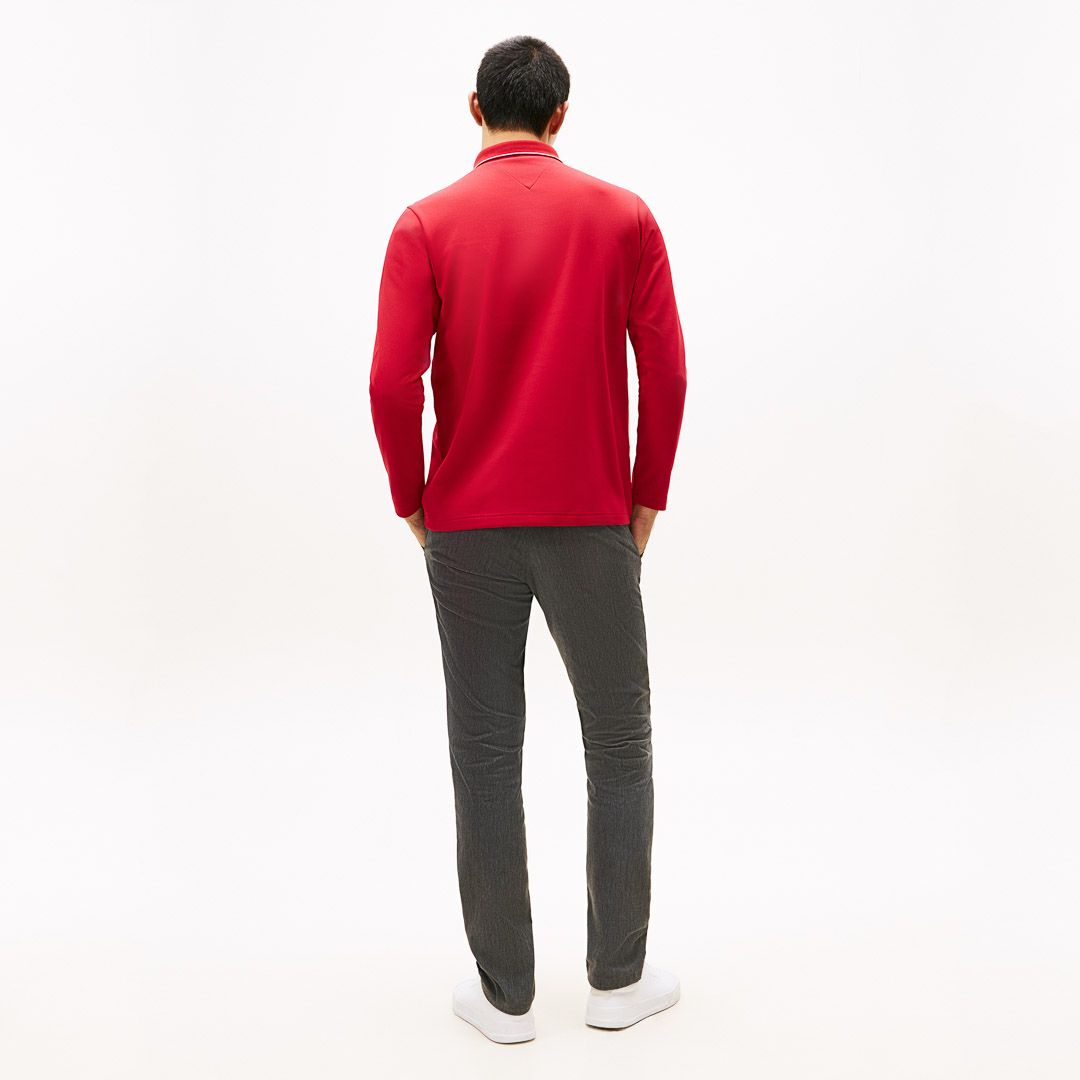 トミー ヒルフィガー ゴルフ Tommy Hilfiger Golf メンズ メンズ 台衿付き 長袖ジップアップポロシャツ THMA580 詳細27