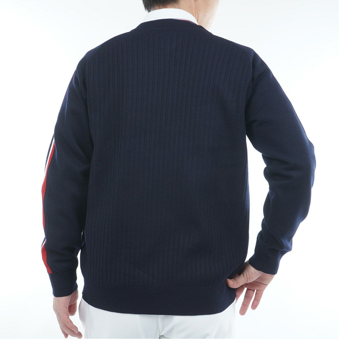 [トミーヒルフィガー]メンズ スポーツクラシック クルーネックニット　ネイビー