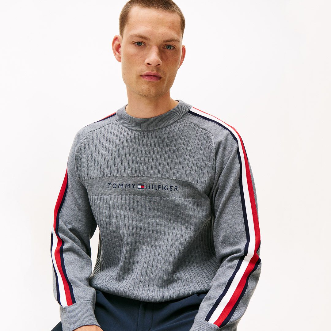 トミー ヒルフィガー ゴルフ Tommy Hilfiger Golf メンズ メンズ スポーツクラシック クルーネックニット THMA581 詳細23