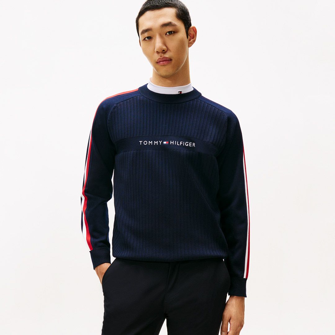 トミー ヒルフィガー ゴルフ Tommy Hilfiger Golf メンズ メンズ スポーツクラシック クルーネックニット THMA581 詳細34