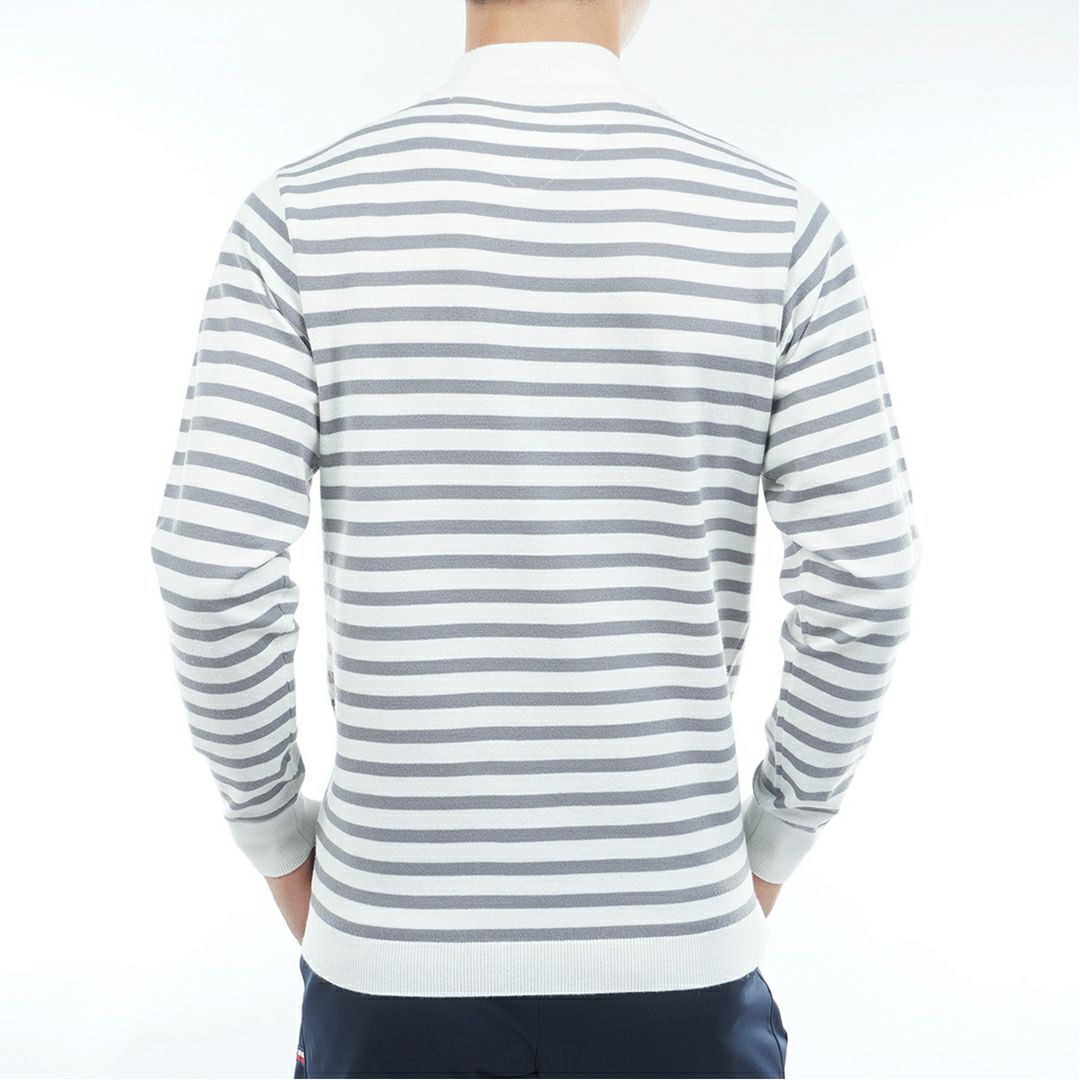 トミー ヒルフィガー ゴルフ Tommy Hilfiger Golf メンズ メンズ ボーダー ハイネックニット THMA582 詳細3