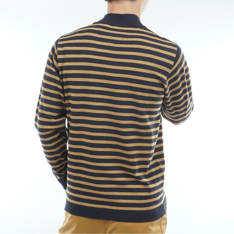 トミー ヒルフィガー ゴルフ Tommy Hilfiger Golf メンズ メンズ ボーダー ハイネックニット THMA582 詳細6