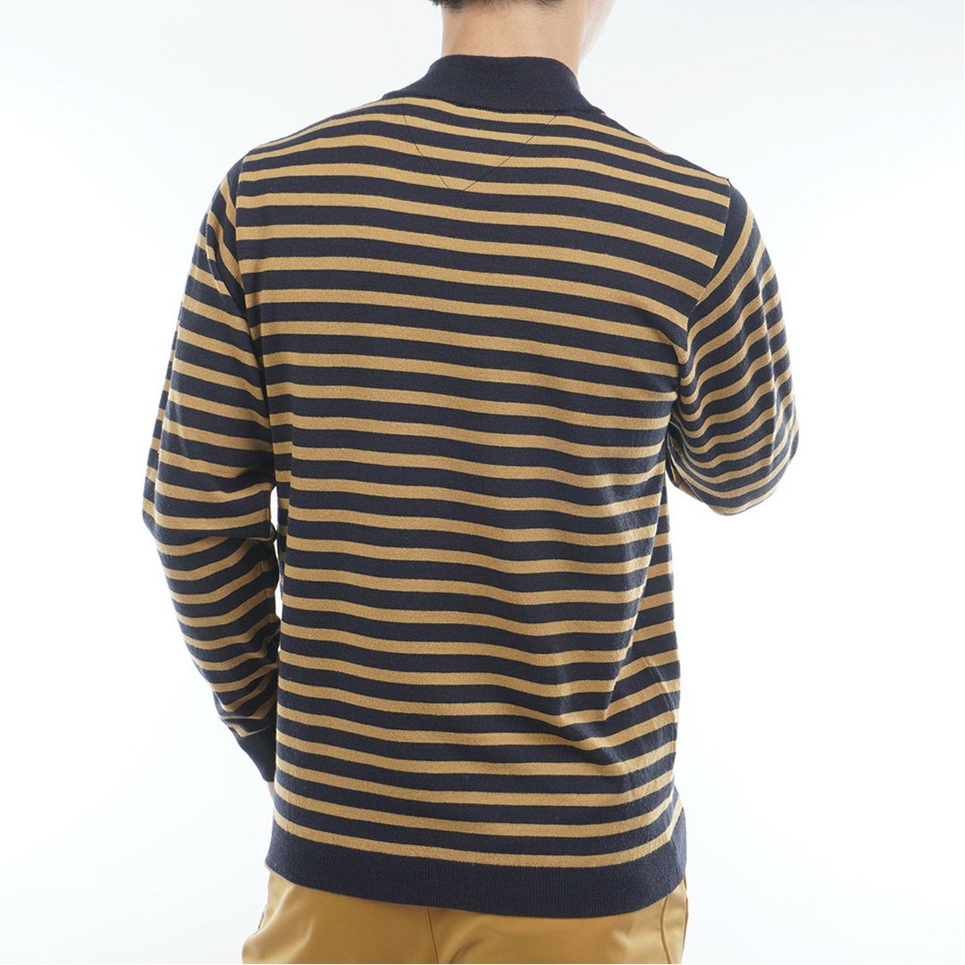 トミー ヒルフィガー ゴルフ Tommy Hilfiger Golf メンズ メンズ ボーダー ハイネックニット THMA582 詳細6