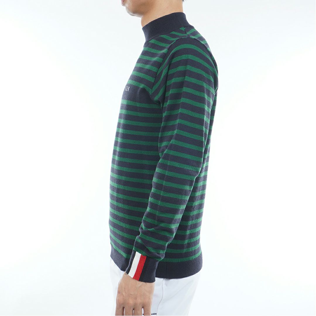トミー ヒルフィガー ゴルフ Tommy Hilfiger Golf メンズ メンズ ボーダー ハイネックニット THMA582 詳細11