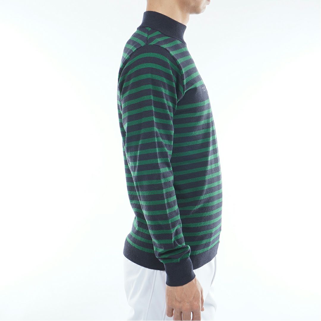 トミー ヒルフィガー ゴルフ Tommy Hilfiger Golf メンズ メンズ ボーダー ハイネックニット THMA582 詳細13