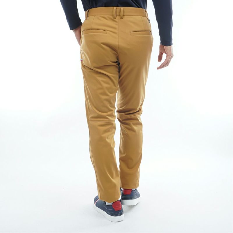 [トミーヒルフィガー]メンズ ウインドプルーフ テーパードパンツ　キャメル