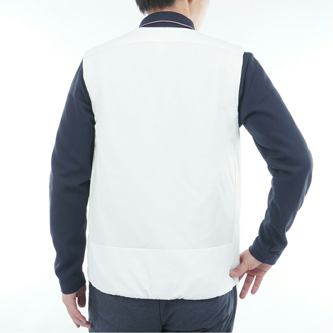 トミー ヒルフィガー ゴルフ Tommy Hilfiger Golf メンズ メンズ ノーカラー中綿ベスト THMA585 詳細3