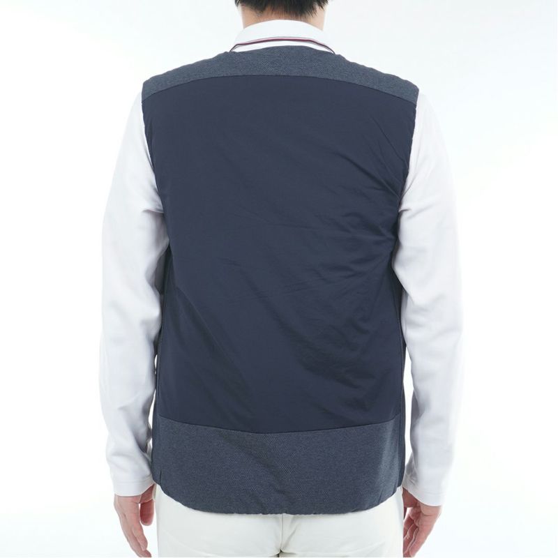 トミー ヒルフィガー ゴルフ Tommy Hilfiger Golf メンズ メンズ ノーカラー中綿ベスト THMA585 詳細10