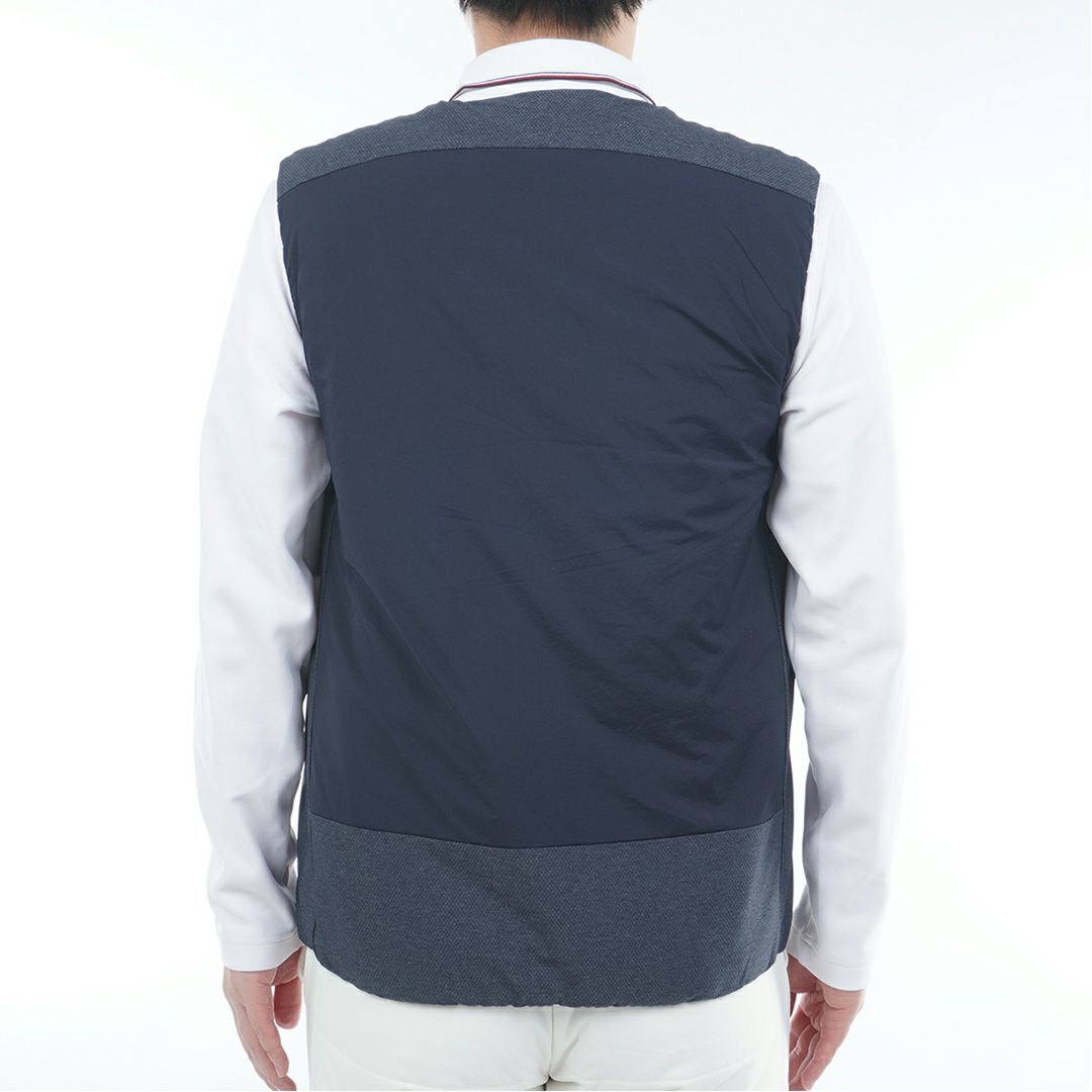 トミー ヒルフィガー ゴルフ Tommy Hilfiger Golf メンズ メンズ ノーカラー中綿ベスト THMA585 詳細10