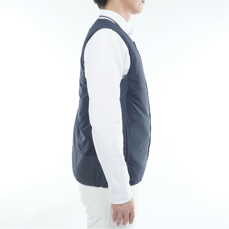 トミー ヒルフィガー ゴルフ Tommy Hilfiger Golf メンズ メンズ ノーカラー中綿ベスト THMA585 詳細11