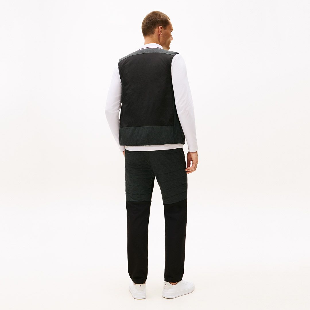 トミー ヒルフィガー ゴルフ Tommy Hilfiger Golf メンズ メンズ ノーカラー中綿ベスト THMA585 詳細17