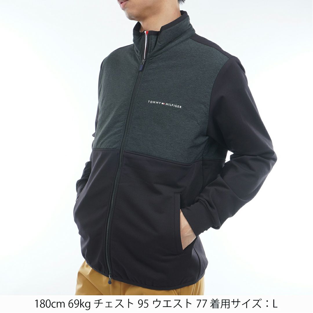 トミー ヒルフィガー ゴルフ Tommy Hilfiger Golf メンズ メンズ アクションプリーツ ハイブリット中綿ジャケット THMA586 詳細5