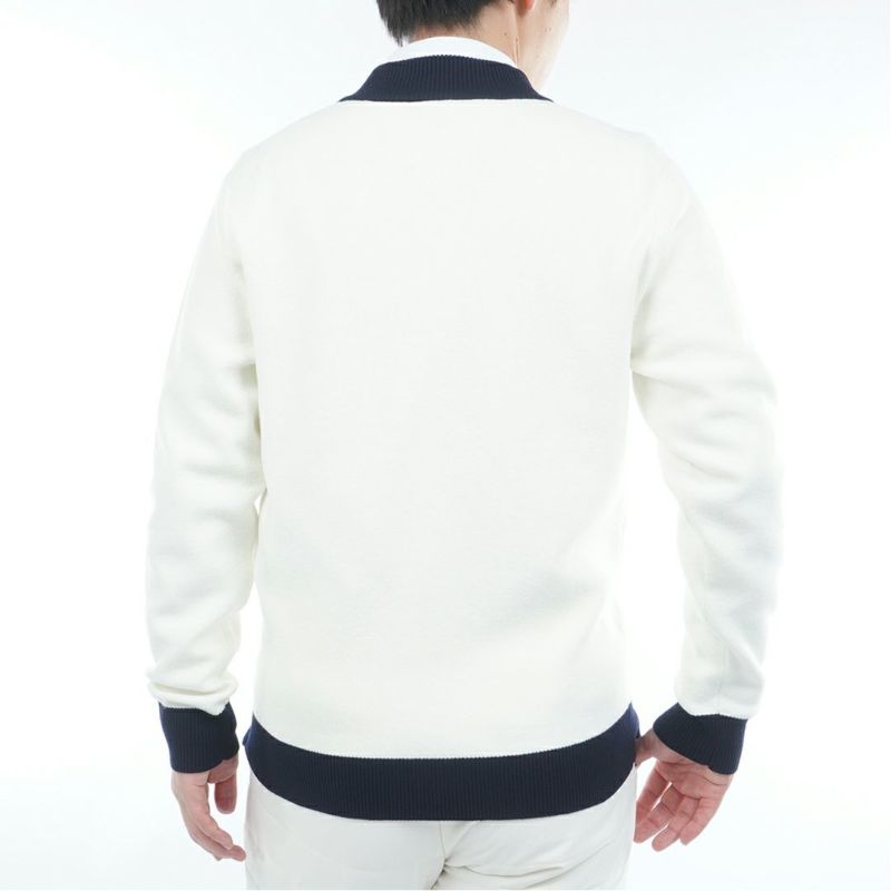 トミー ヒルフィガー ゴルフ Tommy Hilfiger Golf メンズ メンズ フロントロゴ　ハーフZIPモックネックニット THMA587 詳細3