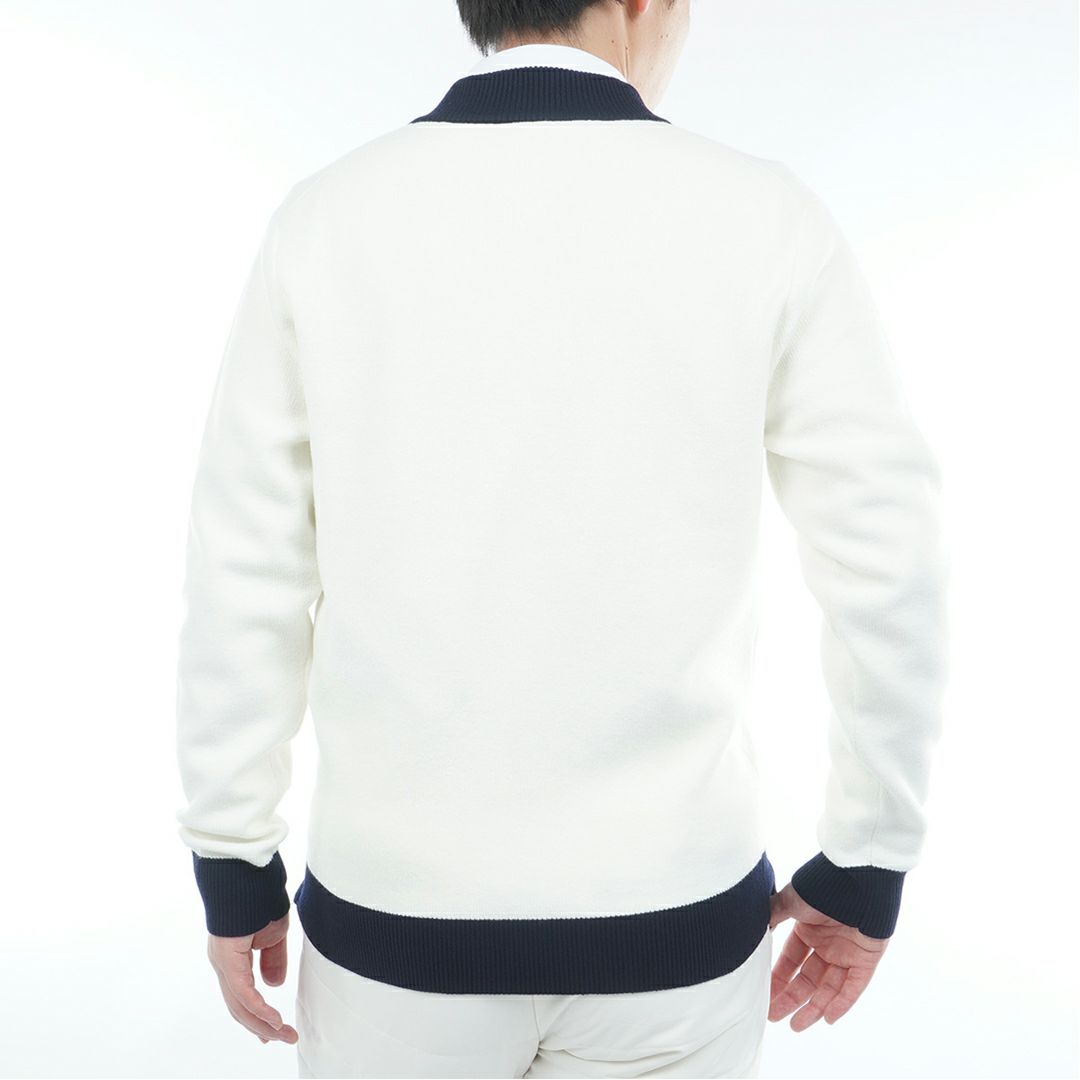 トミー ヒルフィガー ゴルフ Tommy Hilfiger Golf メンズ メンズ フロントロゴ　ハーフZIPモックネックニット THMA587 詳細3