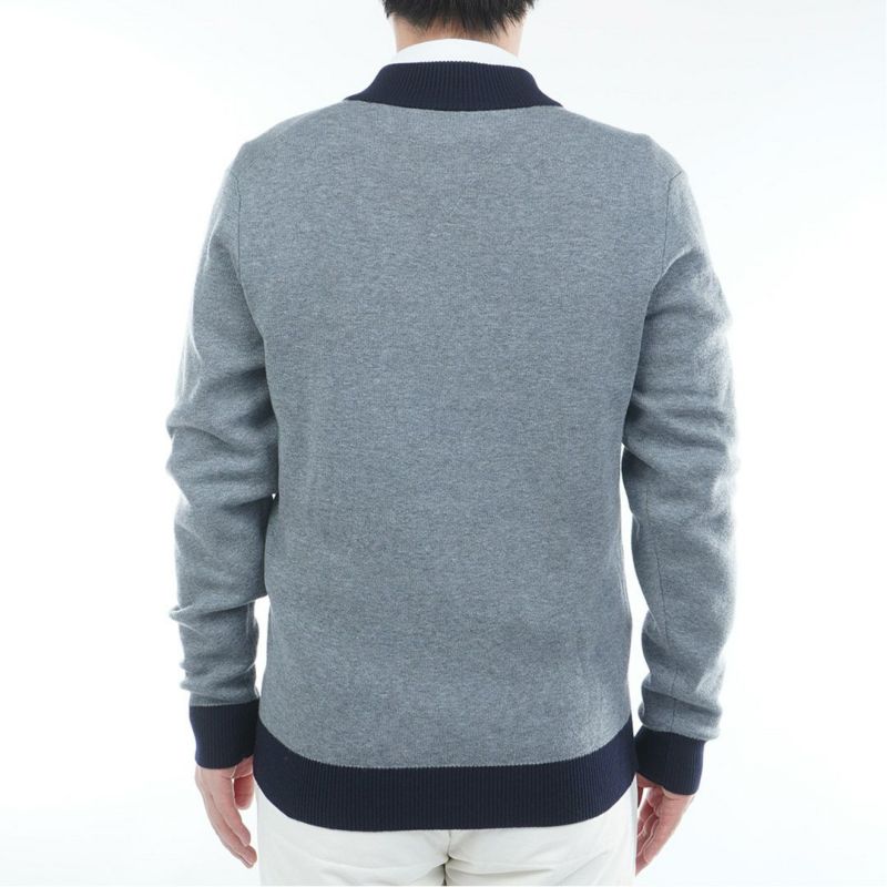 トミー ヒルフィガー ゴルフ Tommy Hilfiger Golf メンズ メンズ フロントロゴ　ハーフZIPモックネックニット THMA587 詳細7