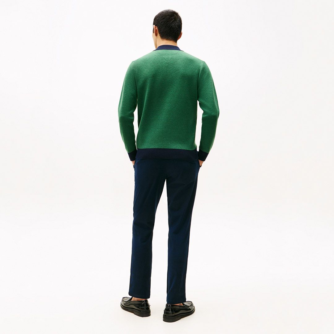 トミー ヒルフィガー ゴルフ Tommy Hilfiger Golf メンズ メンズ フロントロゴ　ハーフZIPモックネックニット THMA587 詳細23