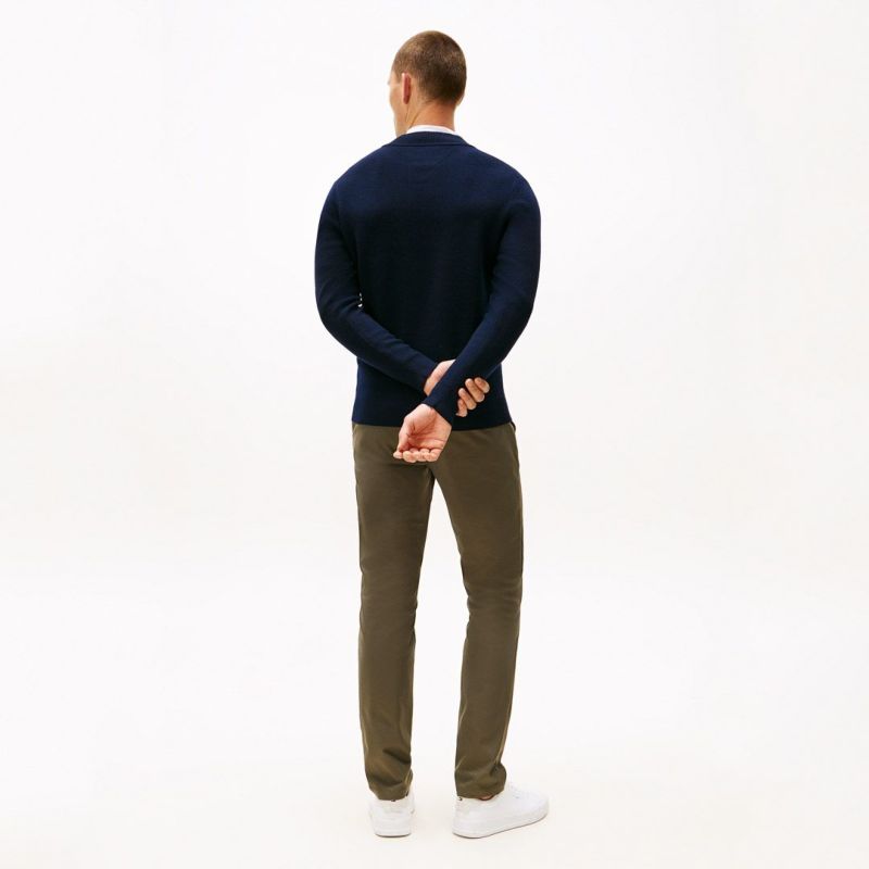 トミー ヒルフィガー ゴルフ Tommy Hilfiger Golf メンズ メンズ フロントロゴ　ハーフZIPモックネックニット THMA587 詳細27