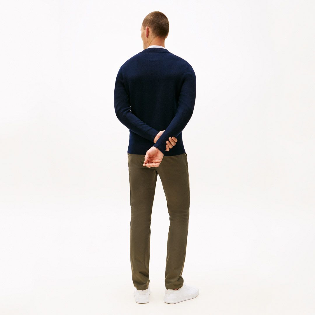 トミー ヒルフィガー ゴルフ Tommy Hilfiger Golf メンズ メンズ フロントロゴ　ハーフZIPモックネックニット THMA587 詳細27