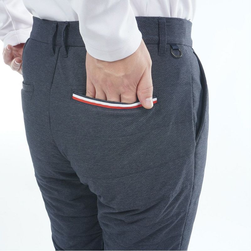 [トミーヒルフィガー]メンズ ハイブリット 中綿ロングパンツ　ネイビー